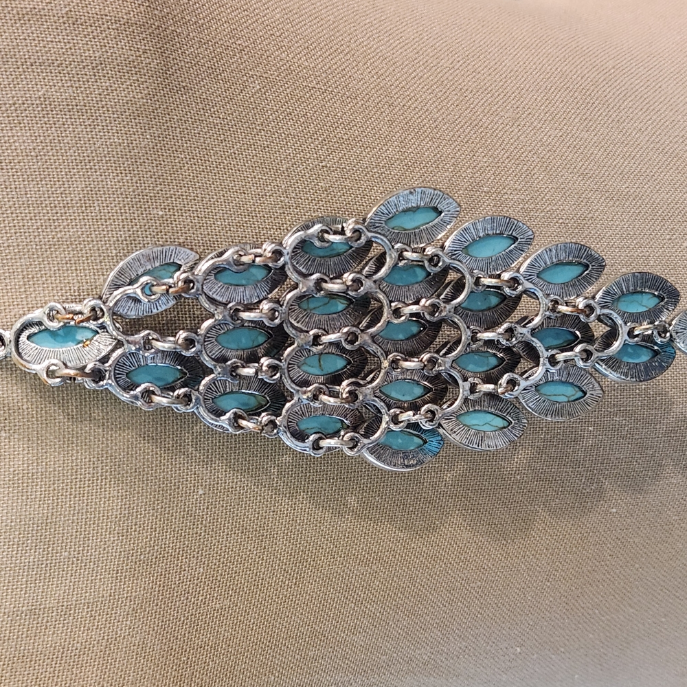 Turquoise Statement Necklace By PREMIER DESIGNS - Picture 7 of 11